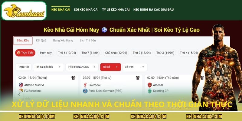 Xử lý dữ liệu nhanh và chuẩn theo thời gian thực